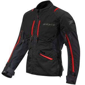 Seventy Degrees SD-JT67 Tanami Motorradjacke schwarz-rot