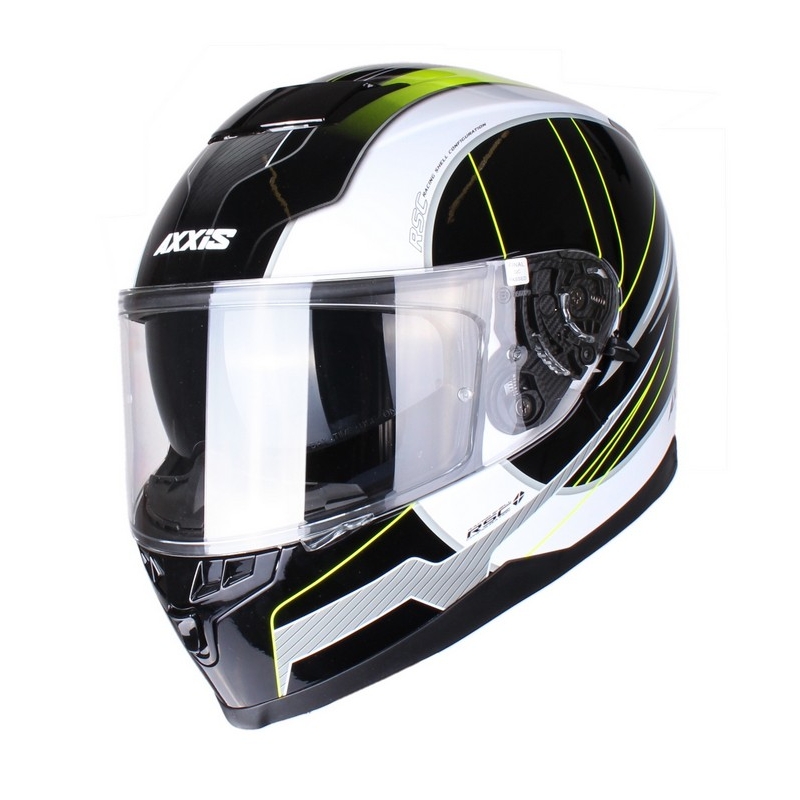 Motorradhelm Axxis Debut schwarz-fluo gelb - II. Qualität