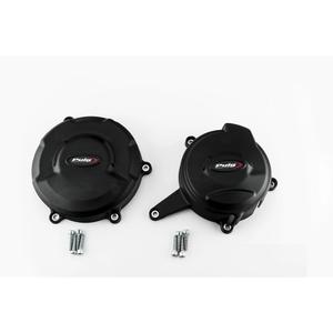 Engine covers PUIG Track for Championship 21505N schwarz included 2 covers
