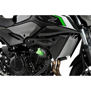Frame sliders PUIG R19 22011N black with grey rubber