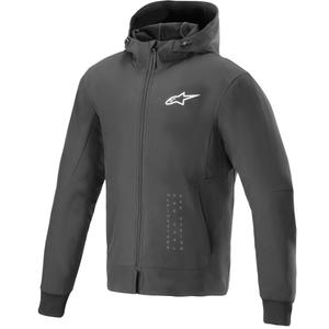 Alpinestars Radium Tech Hoodie Motorrad Sweatshirt schwarz-weiß
