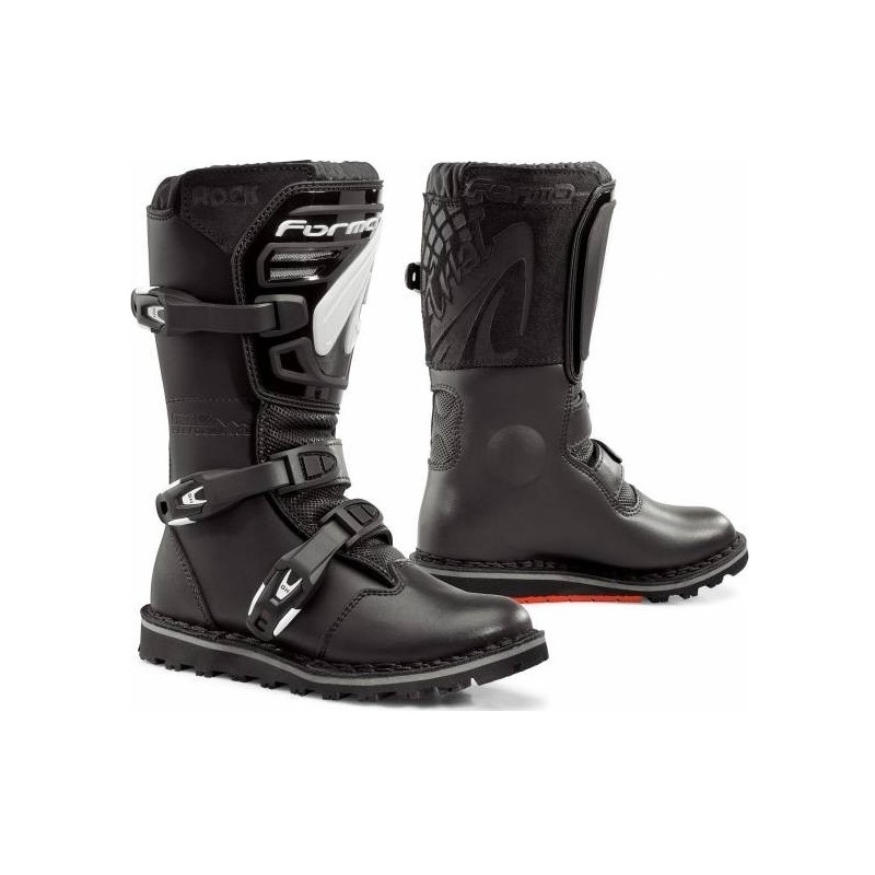 Kinder-Motorradstiefel Forma Rock schwarz