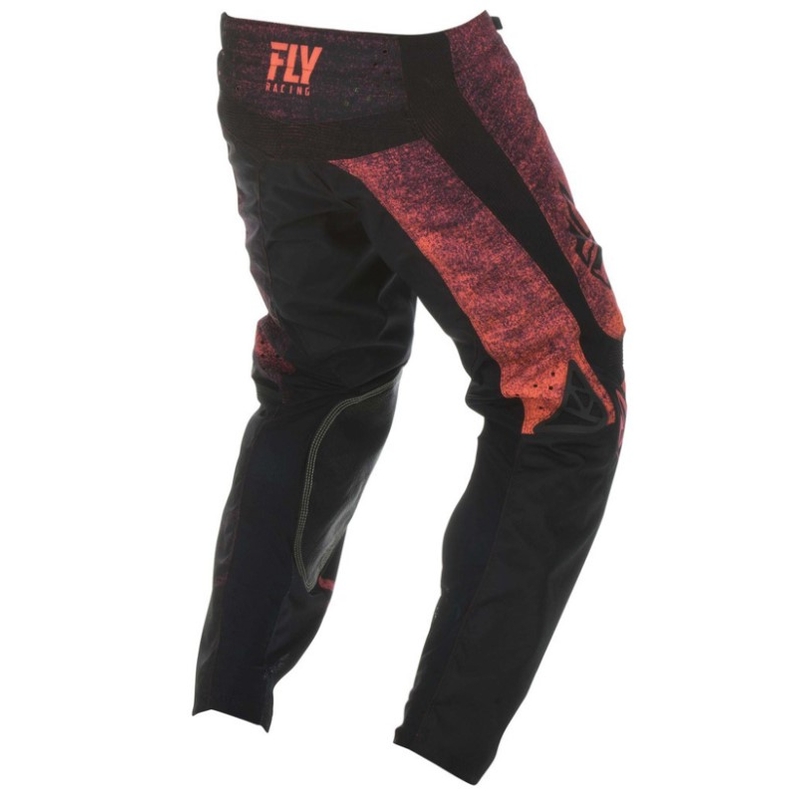 Motocross-Hose FLY Racing Kinetic NOIZ 2019 - USA schwarz-fluorrot