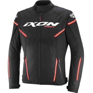 IXON Striker 2 Motorradjacke schwarz-weiß-rot
