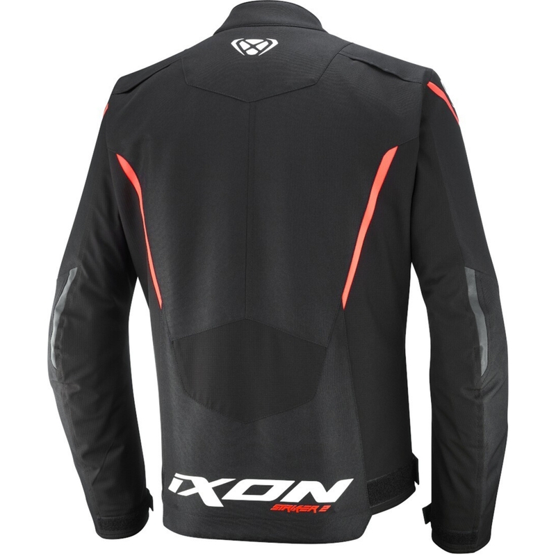 Motorradjacke IXON Striker 2 schwarz-weiß-rot