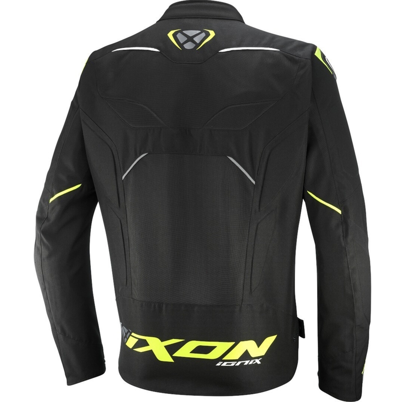 Motorradjacke IXON Ionix schwarz-gelb-grau