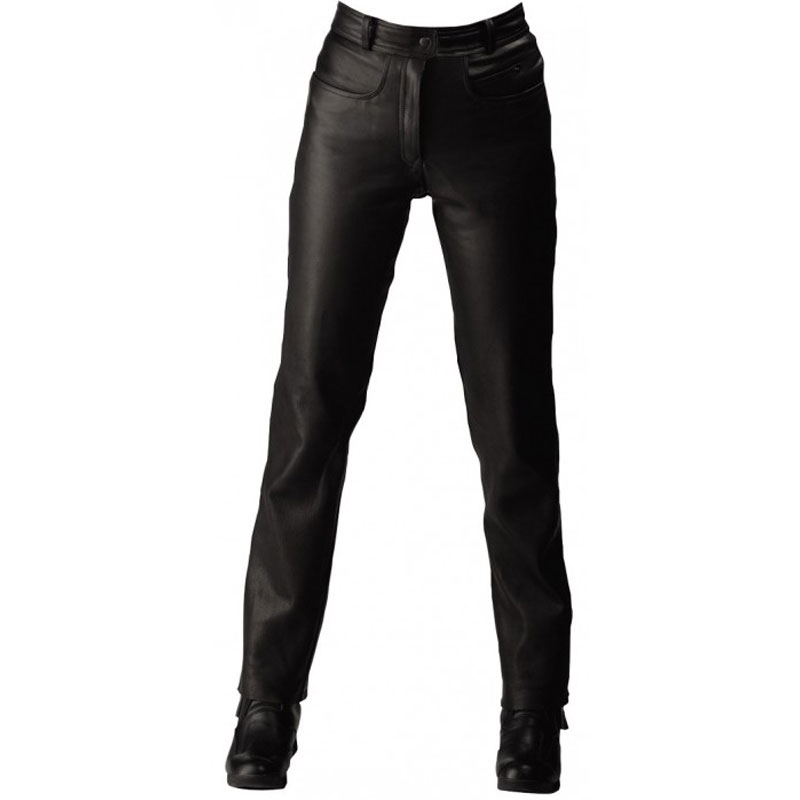 Damen Leder Motorradhose Roleff RO2 schwarz