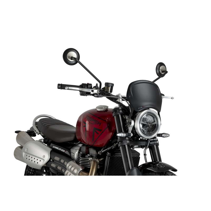 Windschirm PUIG FRONTAL PLATE schwarz matt