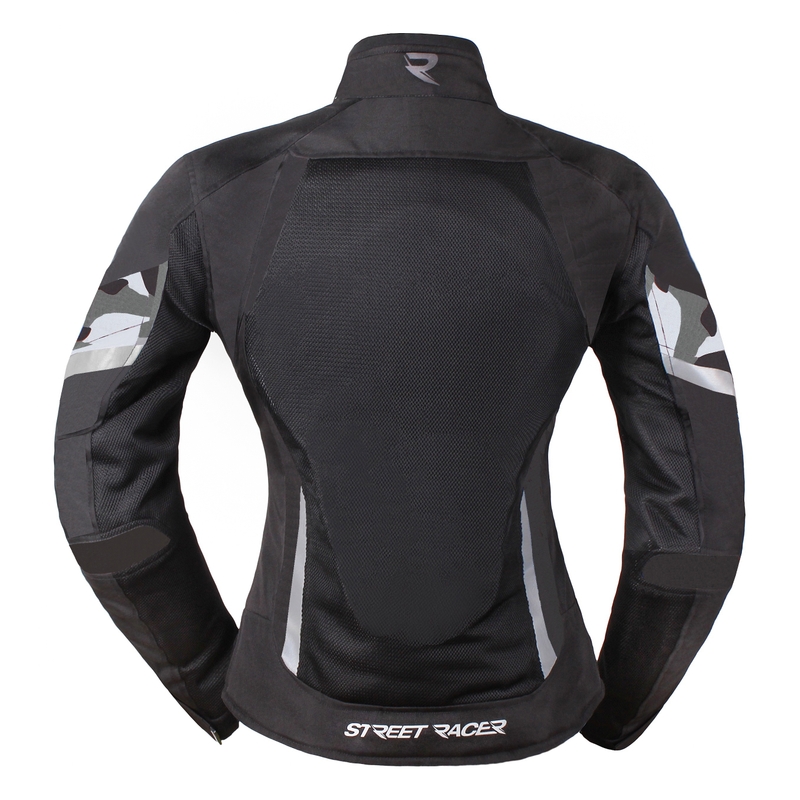 Women's Street Racer Elite Schwarz Motorradjacke Ausverkauf