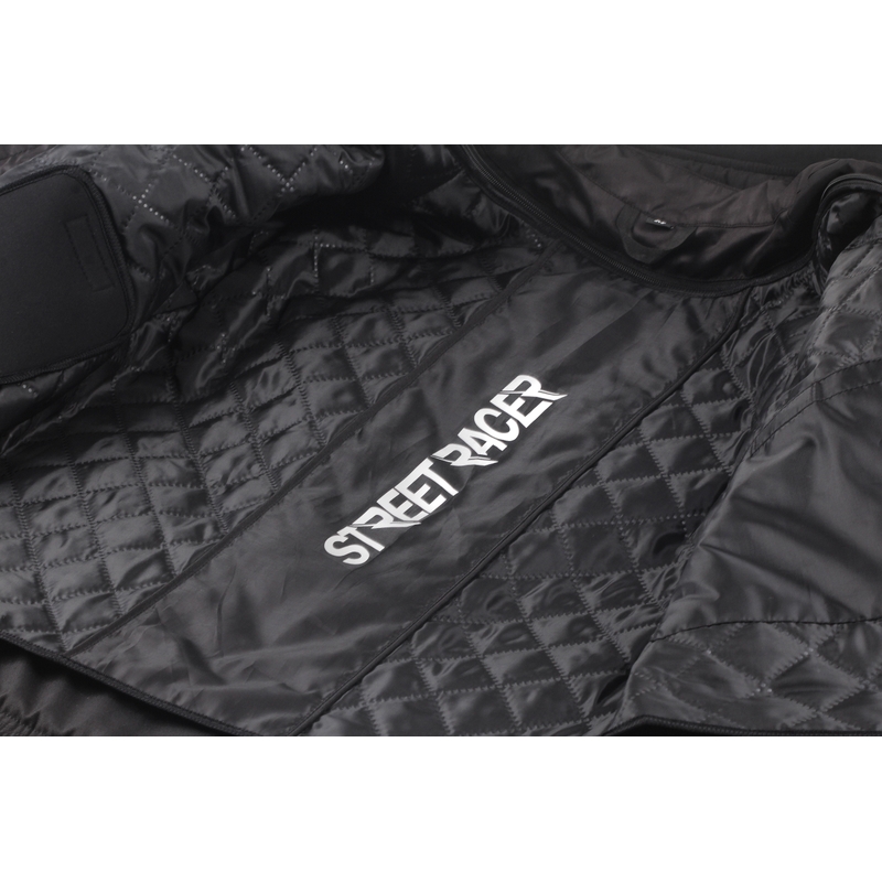 Street Racer Elite Motorradjacke für Frauen in Schwarz und Weiß Ausverkauf