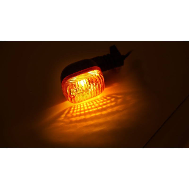Motorradblinker Highsider Smart Duc Style schwarz-orange