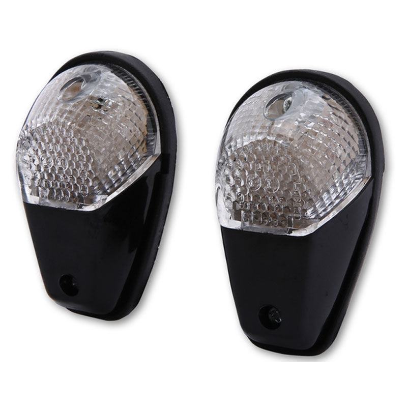 Motorradblinker Highsider Smart LED schwarz-klar
