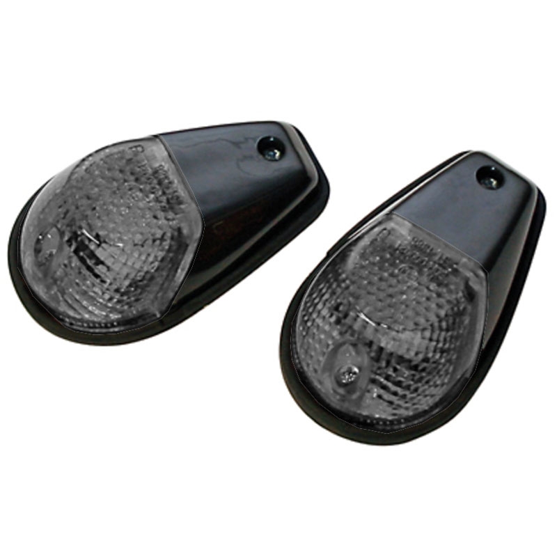Motorradblinker Highsider Smart 12V/21W schwarz-smoke