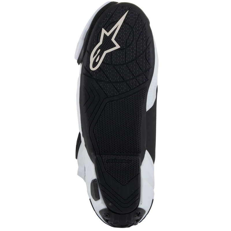 Motorradstiefel Alpinestars Supertech R Vented Weiß-Hellgrau-Schwarz