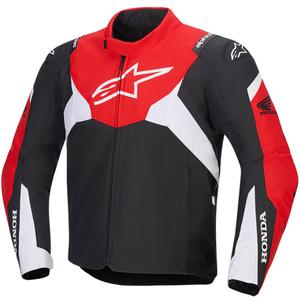 Alpinestars T-Jaws V4 Wasserdichte Motorradjacke Honda Collection Schwarz-Rot-Weiß
