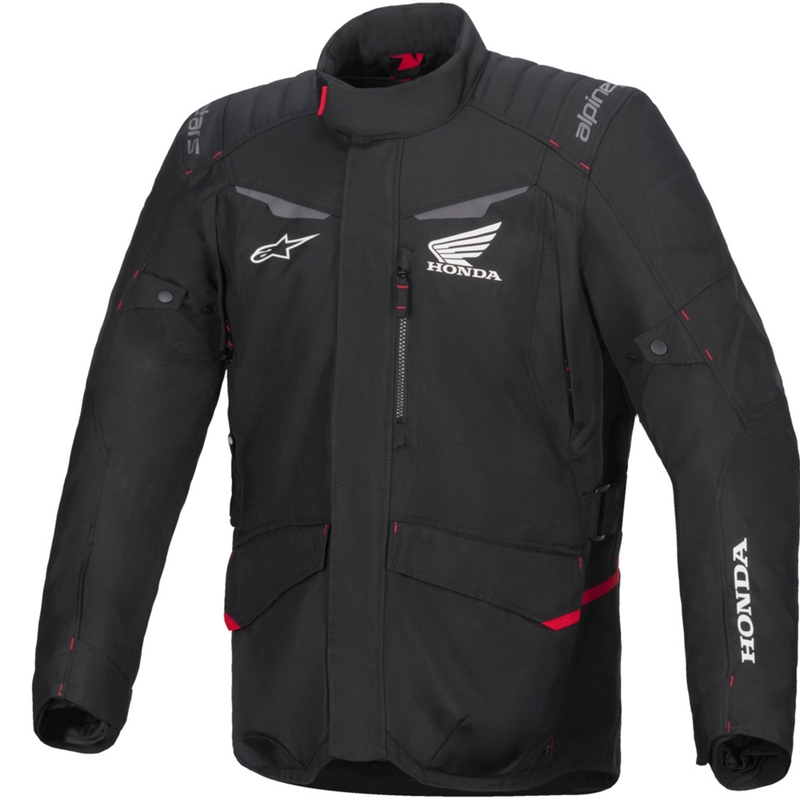 Alpinestars ST-1 Wasserdichte Motorradjacke Honda Kollektion schwarz-rot