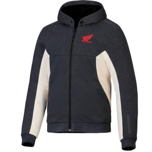 Hoodie Alpinestars Chrome V3 Sport Honda Collection Dunkelgrau-Creme-Rot