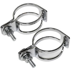 Klemme zur Befestigung von Blinkern an Highsider Smart Rohren, chrom