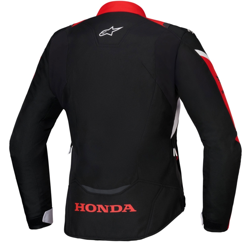 Alpinestars Stella T-Jaws V4 Wasserdichte Damen Motorradjacke Honda Collection Schwarz-Rot-Weiß