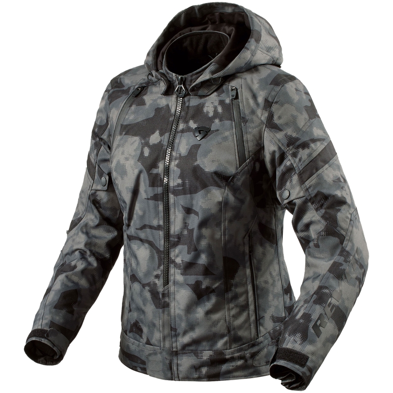 Revit Flare 3 H2O Damen-Motorradjacke, Camouflage, Dunkelgrau