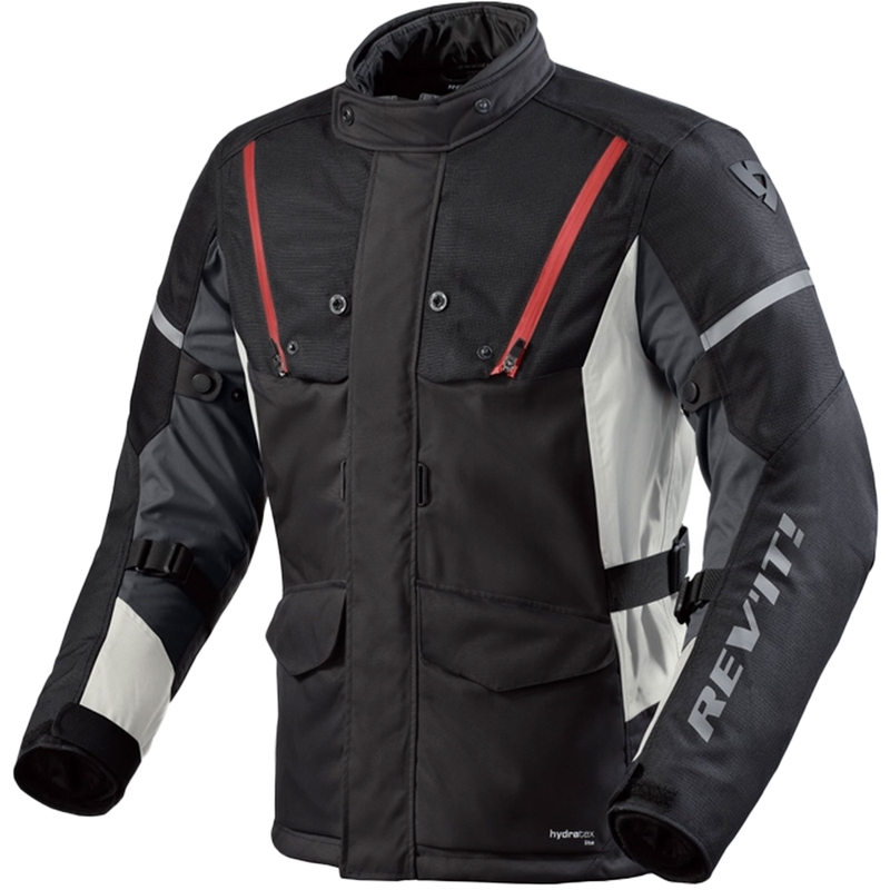 Revit Horizon 3 H2O Motorradjacke schwarz und rot