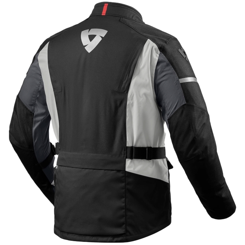 Revit Horizon 3 H2O Motorradjacke schwarz und rot