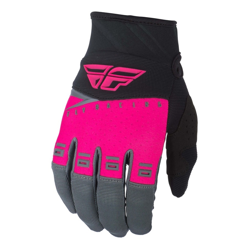 Motocross Handschuhe FLY Racing F-16 2019 - USA rosa-schwarz-grau Ausverkauf
