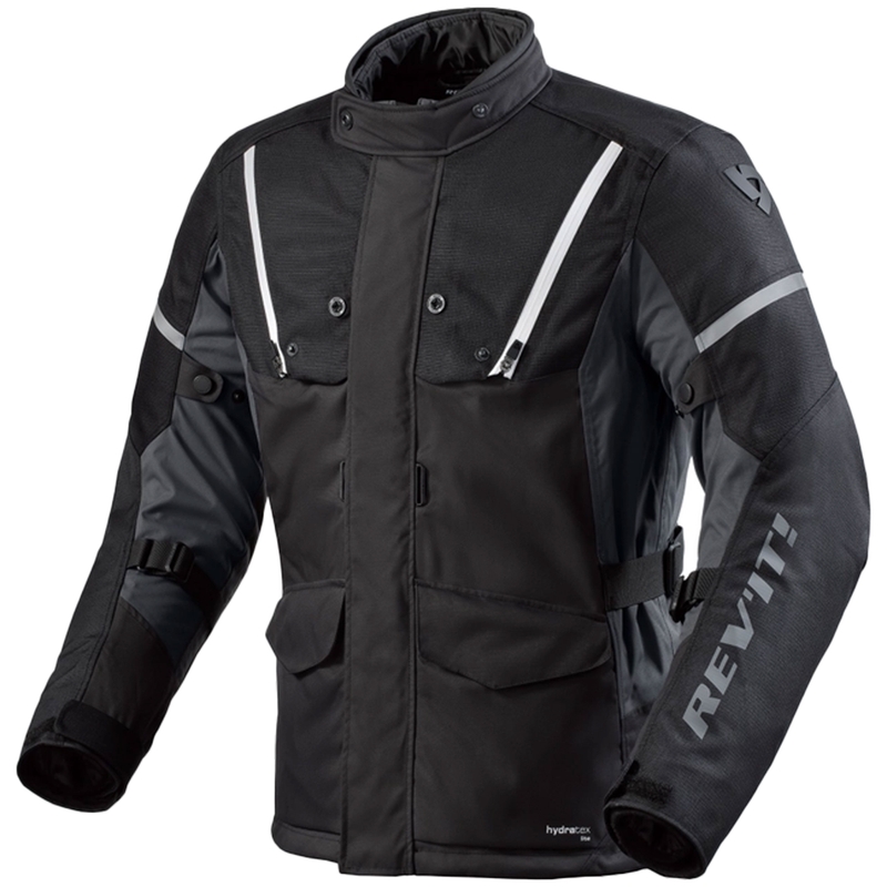 Revit Horizon 3 H2O schwarz-weiße Motorradjacke