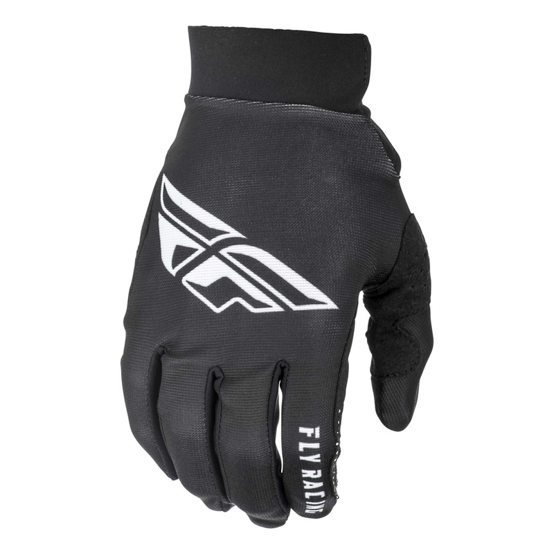 Motocross Handschuhe FLY Racing PRO LITE 2019 - USA schwarz und weiß Ausverkauf