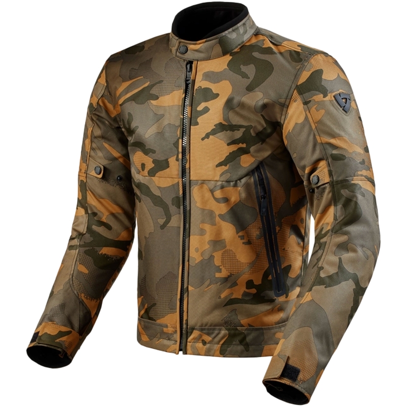 Revit Shade H2O camo-grüne Motorradjacke