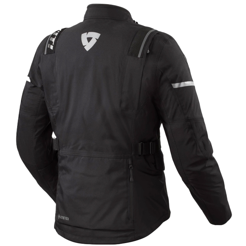 Revit Vertical GTX Motorradjacke schwarz-silber