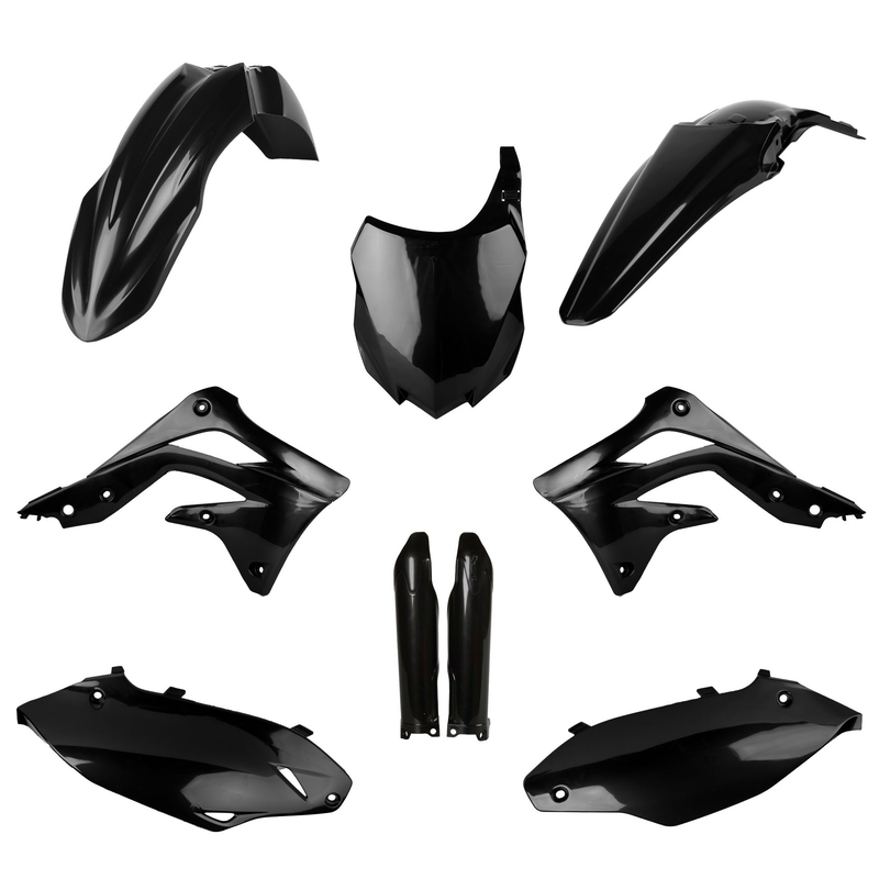 Satz Kunststoffteile POLISPORT schwarz für KAWASAKI KX 450 (F) 2013-2015