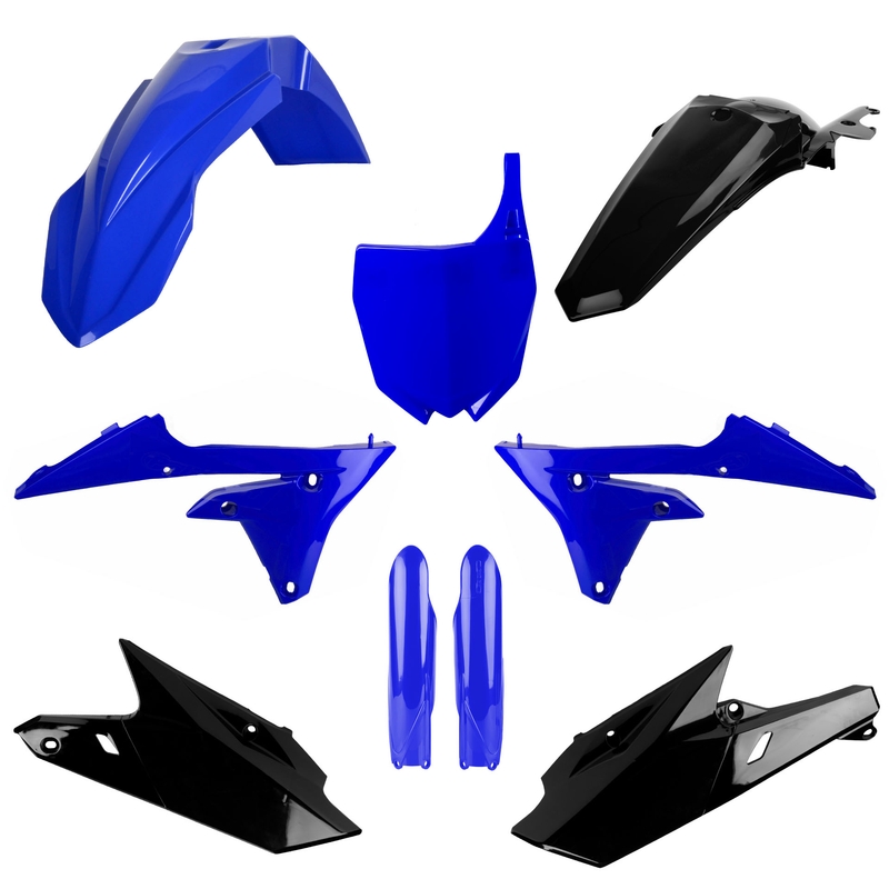 Satz Kunststoffteile POLISPORT blue yam 98/black für YAMAHA YZ 250 F 2014-2018, YAMAHA YZ 450 F 2014-2017