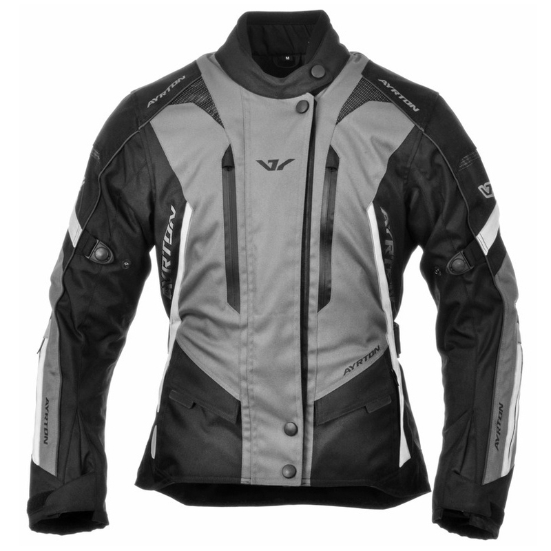 Ayrton Teressa Damen Motorradjacke Schwarz-Grau-Weiß