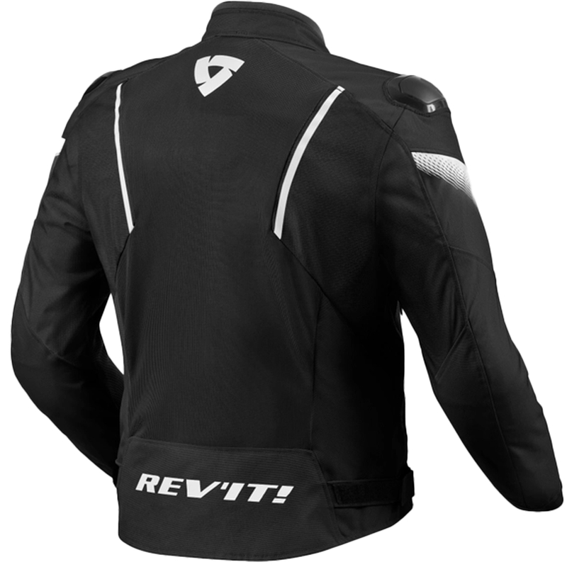 Revit Control Air H2O Motorradjacke schwarz/weiß