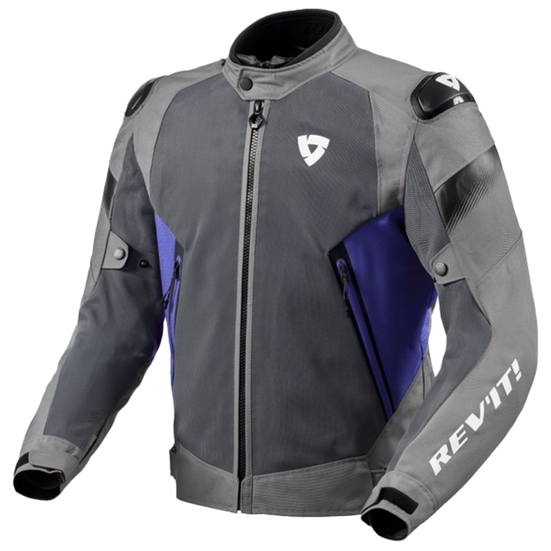 Revit Control Air H2O Motorradjacke grau-blau