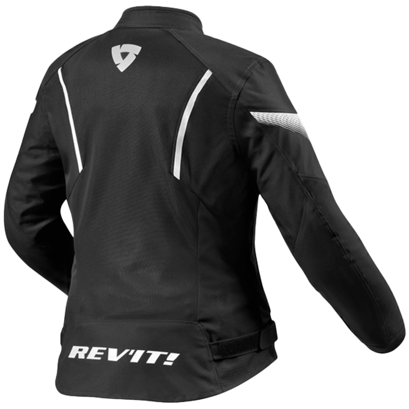 Revit Control Air H2O Motorradjacke für Frauen in Schwarz und Weiß