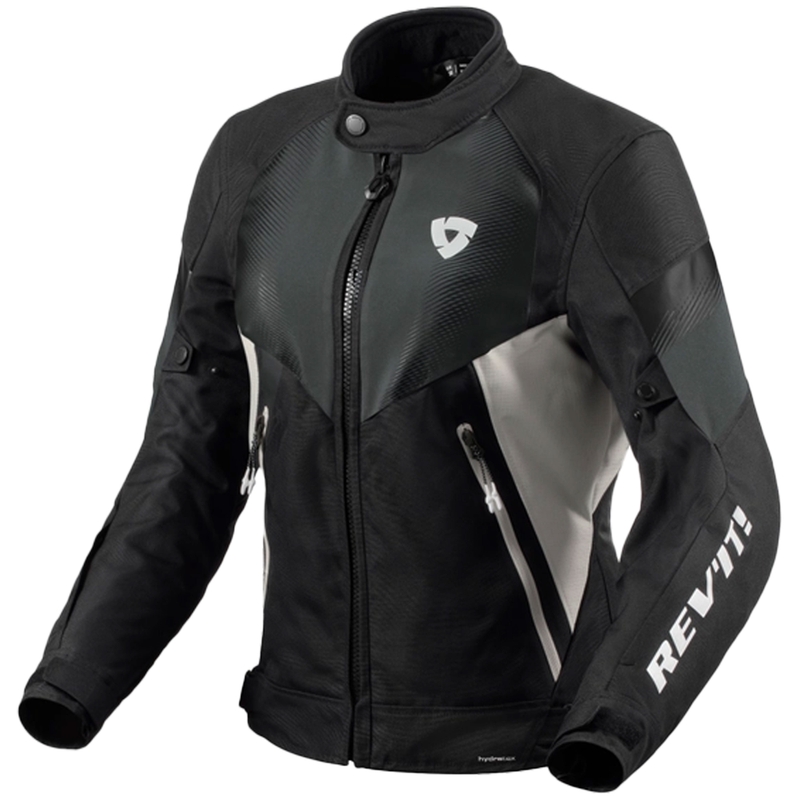 Motorradjacke Revit Control H2O Schwarz-Silber Damen