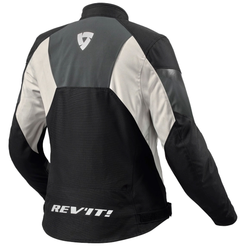 Motorradjacke Revit Control H2O Schwarz-Silber Damen