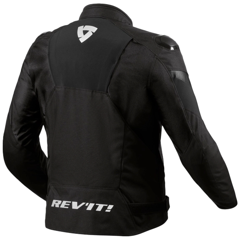 Motorradjacke Revit Control H2O schwarz-weiß