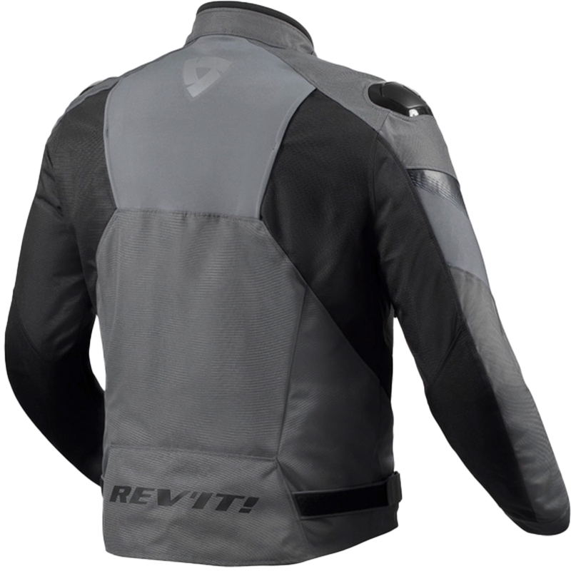 Revit Control H2O Motorradjacke grau-schwarz