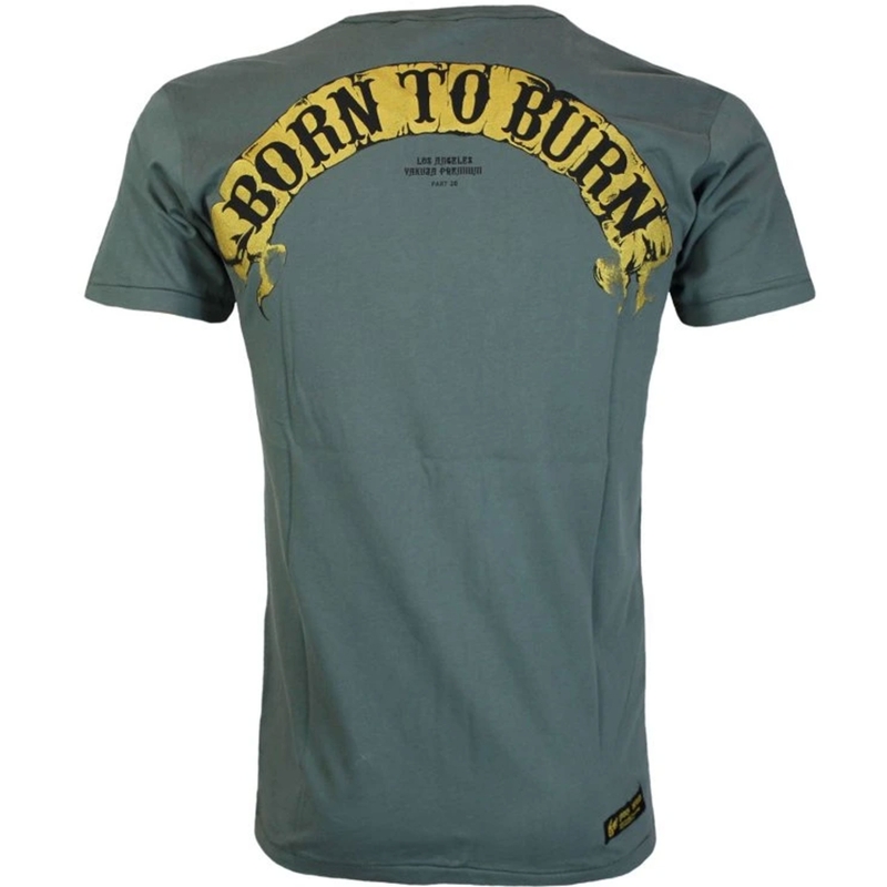 Yakuza Premium Born To Burn Flying Riots Los Angeles T-Shirt olivgrün