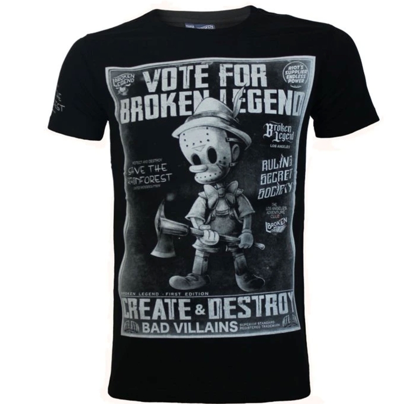 Yakuza Premium Broken Legend T-Shirt - Rettet den Regenwald schwarz