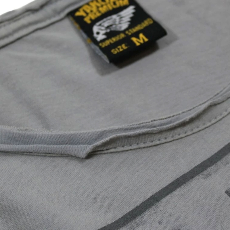 Yakuza Premium Rude and Rough Born to Burn T-Shirt - Los Angeles grau