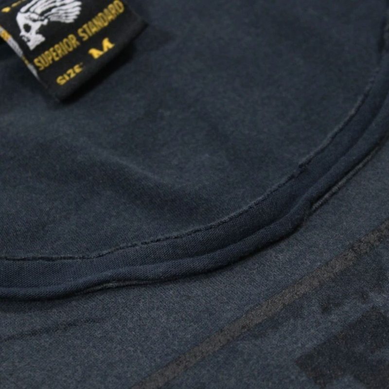 T-Shirt Yakuza Premium Rude and Rough Born to Burn - Los Angeles blau