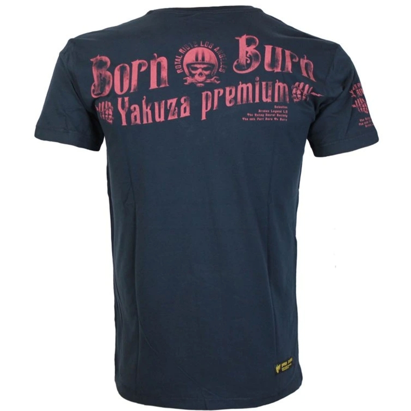 Yakuza Premium Hell Rider T-Shirt - Born to Burn dunkelblau