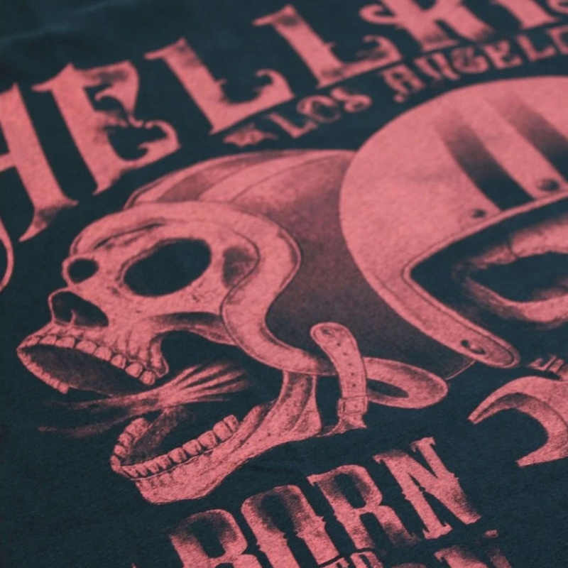 Yakuza Premium Hell Rider T-Shirt - Born to Burn dunkelblau