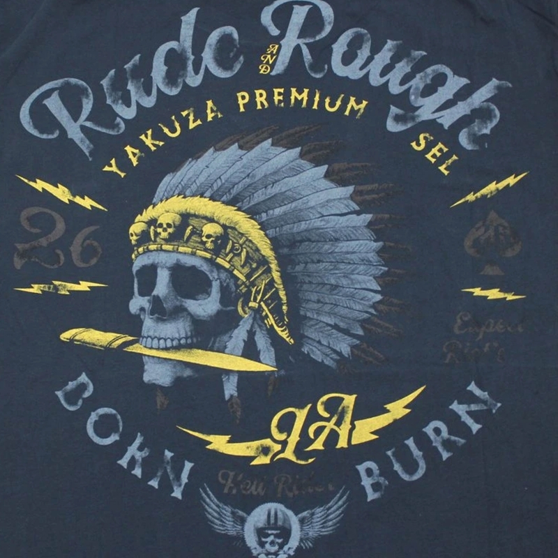 Yakuza Premium Rude and Rough T-Shirt - Los Angeles dunkelblau