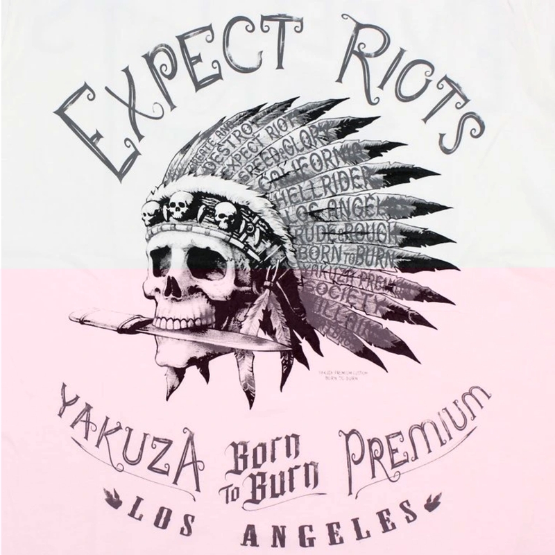 Yakuza Premium Expect Riots T-Shirt - Los Angeles weiß