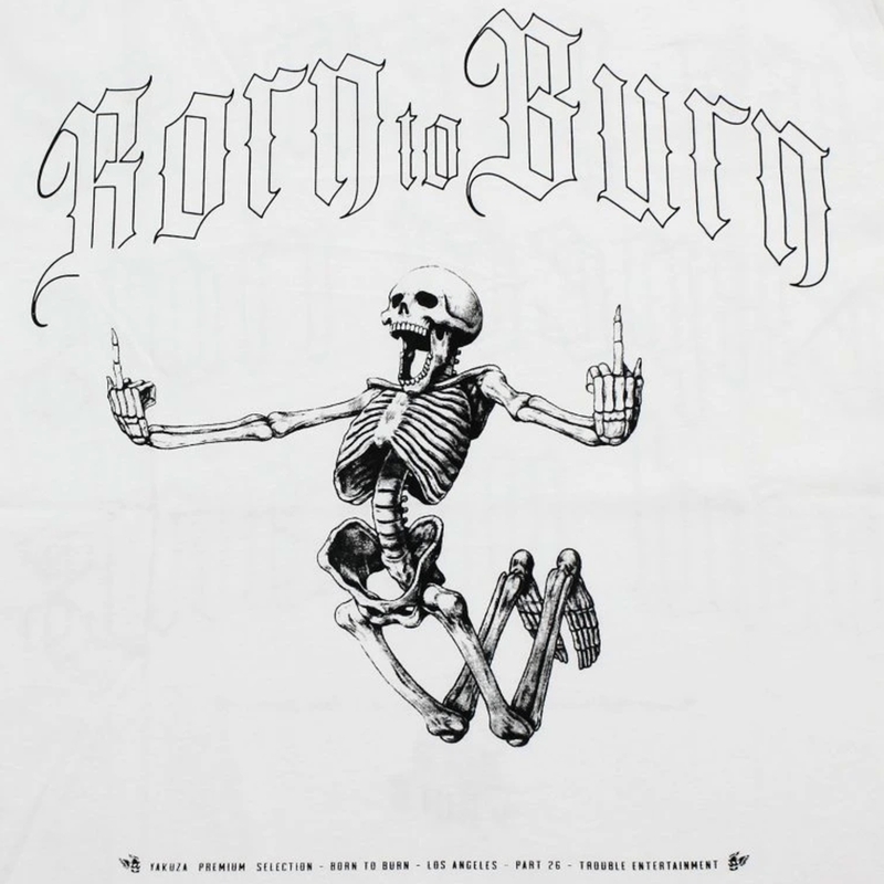 Yakuza Premium Born to Burn T-Shirt - Los Angeles weiß